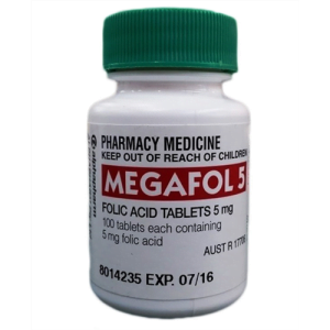 Megafol 5mg Folic Acid 100 Tablets