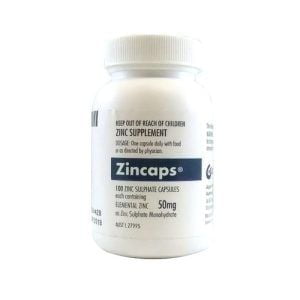 Zincaps 50mg Sulphate Capsules 100