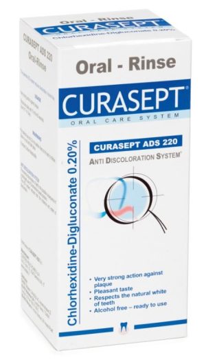 Curasept ADS 220 Chlorhexidine 0.2% Oral Rinse Mouthwash 200mL