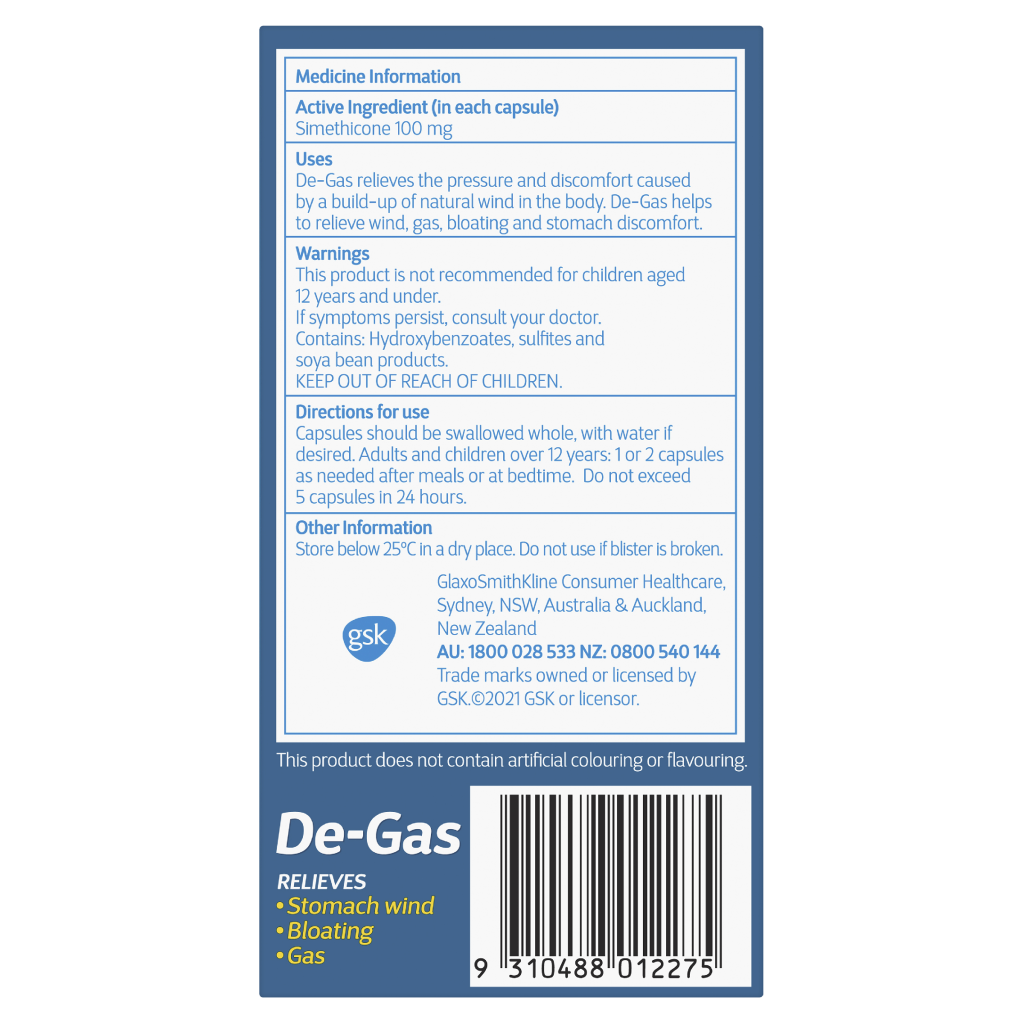 DeGas Capsules 48 Pack Buy Now