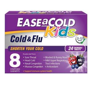 Ease A Cold Kids Cold & Flu 24 Chewable Tablets