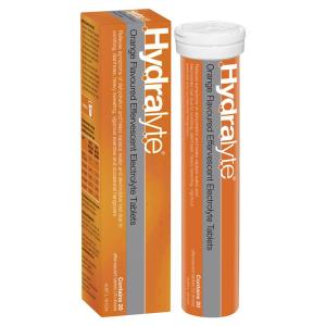 Hydralyte Electrolyte Effervescent Orange 20 Tablets