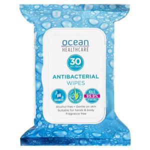 Ocean Healthcare Antibacterial Wipes 30 Pack