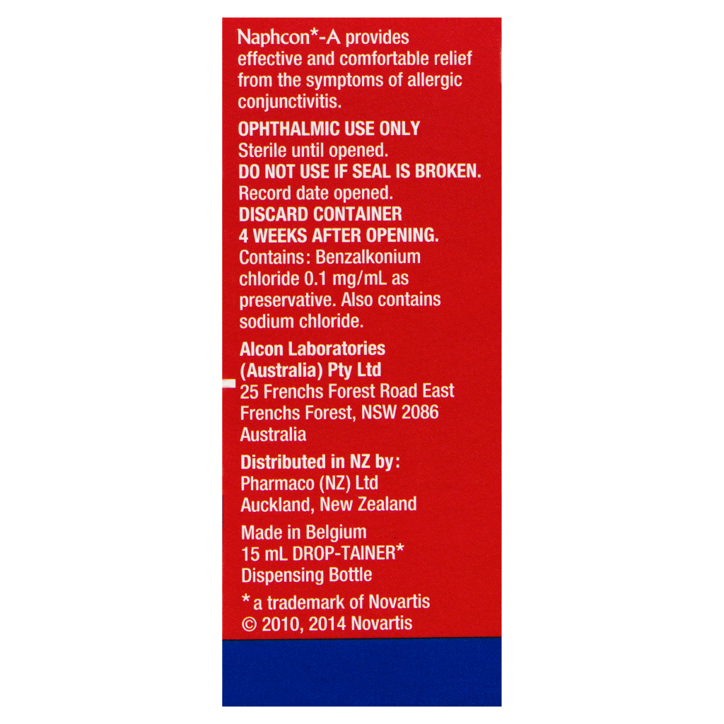 NaphconA Eye Drops 15mL Buy Now