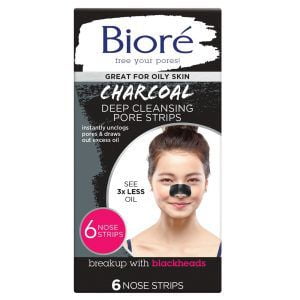 Biore Deep Cleansing Charcoal Pore Strip - 6 Pack