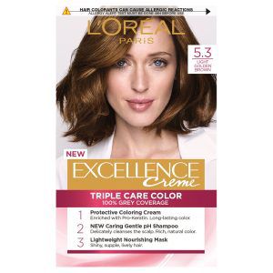 L'Oreal Excellence Permanent Hair Colour-5.3 Golden