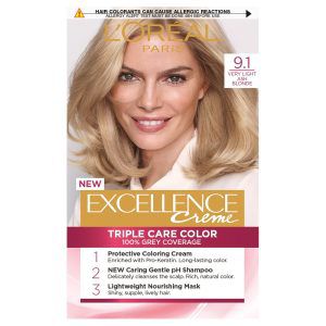 L'Oreal Excellence Permanent Hair Colour-9.1 Light