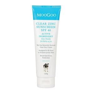 MooGoo Clear Zinc Sunscreen SPF 40 120g