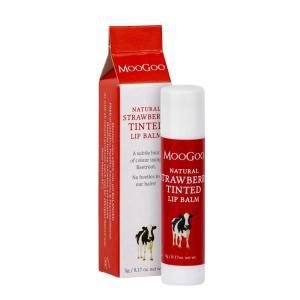 MooGoo Edible Lip Balm 5g Strawberry Tinted