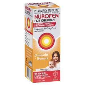 Nurofen For Children 3 Months to 5 Years Strawberry 200ml