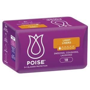 Poise Liners Light 18 Pack