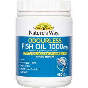 Nature's Way Odourless Fish Oil 1000mg Capsules