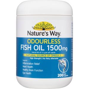 Nature's Way Odourless Fish Oil 1500mg Capsules