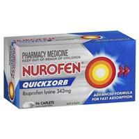 Nurofen Quickzorb 96 Caplets 342mg