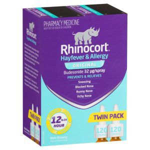 Rhinocort Original Nasal Spray 120 Sprays x 2 Pack