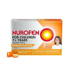 Nurofen For Children Chewable Capsules 100mg 24 pack