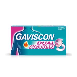 Gaviscon Dual Action Tablets for Heartburn and Indigestion 48 Tablets