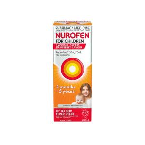 Nurofen Ibuprofen Strawberry Relief 100mg/5mL 50ml