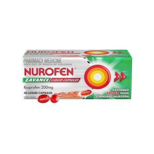 Nurofen Zavance Pain Relief Liquid Capsules 200MG 40