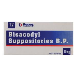 Petrus Bisacodyl Suppositories 12 BP