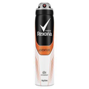 REXONA Men Antiperspirant Aerosol Deodorant Adventure with Antibacterial Protection 250ml