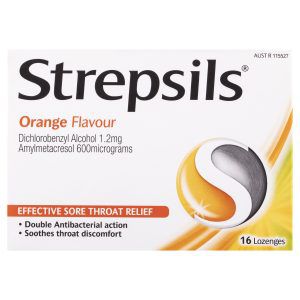 Strepsils Sore Throat Relief Orange Lozenges