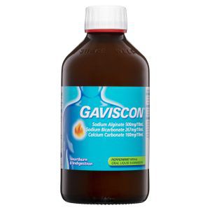 Gaviscon Original Peppermint Liquid Heartburn and Indigestion