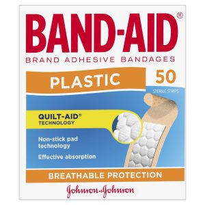 Band-Aid Brand Plastic Strips 50 Pack