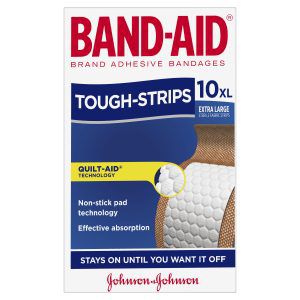 Band-Aid Tough Strips Extra Large Fabric Strips 10 Pack