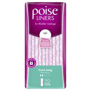 Poise Liners Extra Long 22 Pack