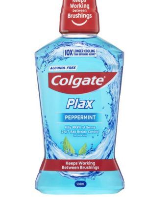 Colgate Plax Antibacterial Mouthwash 500mL, Alcoho