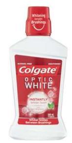 Colgate Optic White Alcohol Free Whitening Mouthwa