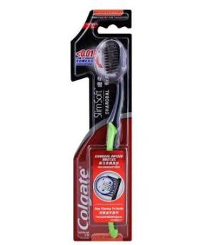 Colgate Slim Soft Charcoal Toothbrush Soft Bristle