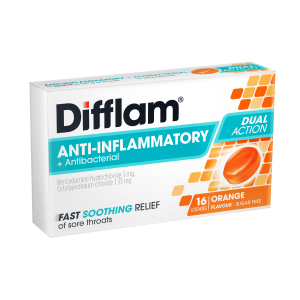 Difflam Sugar Free Orange 16 Lozenges