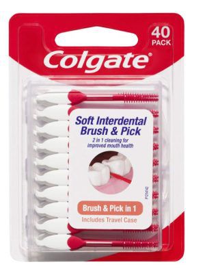 Colgate Soft Interdental Brush & Pick 40 Pack