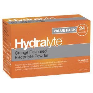 Hydralyte Orange 24 Sachets Value Pack 4.9g