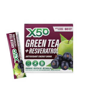 X50 Green Tea + Resveratrol 60 Sachets