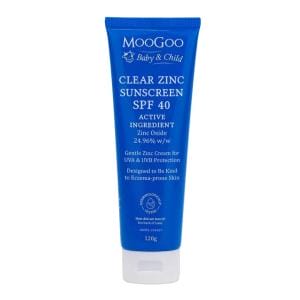 MooGoo Baby Clear Zinc Sunscreen SPF 40 120g