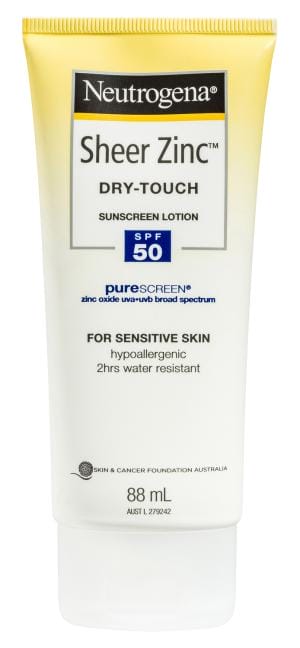 Neutrogena Sheer Zinc Body Lotion SPF 50 88mL