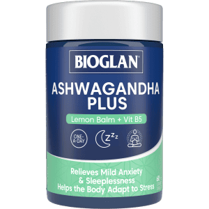 Bioglan Ashwagandha Plus 60 Film Coated Tablets