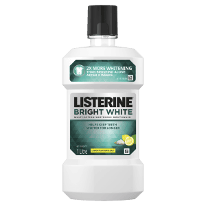 Listerine Bright White Multi Action Mouthwash 1L