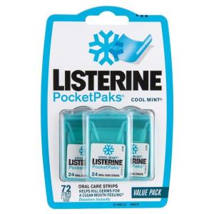 Listerine Pocketpaks Strips Cool Mint Value