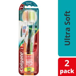 Colgate Slim Soft Advanced Ultra Soft Bristles Too