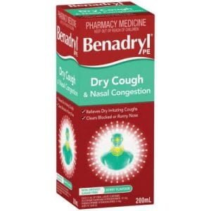 Benadryl Dry Cough & Nasal Congestion Berry