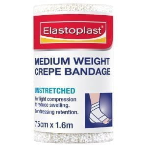 Elastoplast Medium Weight Crepe Bandage Unstretched