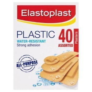 Elastoplast Plastic Water-Resistant Plasters Assorted 40