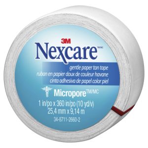 Nexcare Micropore Gentle Paper Tape WHITE