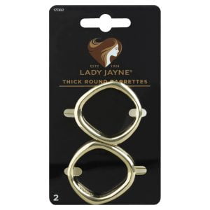 Lady Jayne Metallic Geometric Round Clips