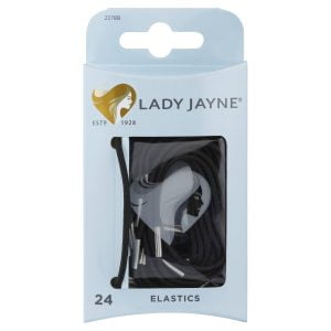 Lady Jayne Black Elastics - 24 Pk