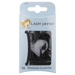 Lady Jayne Black Snagless Thick Elastics